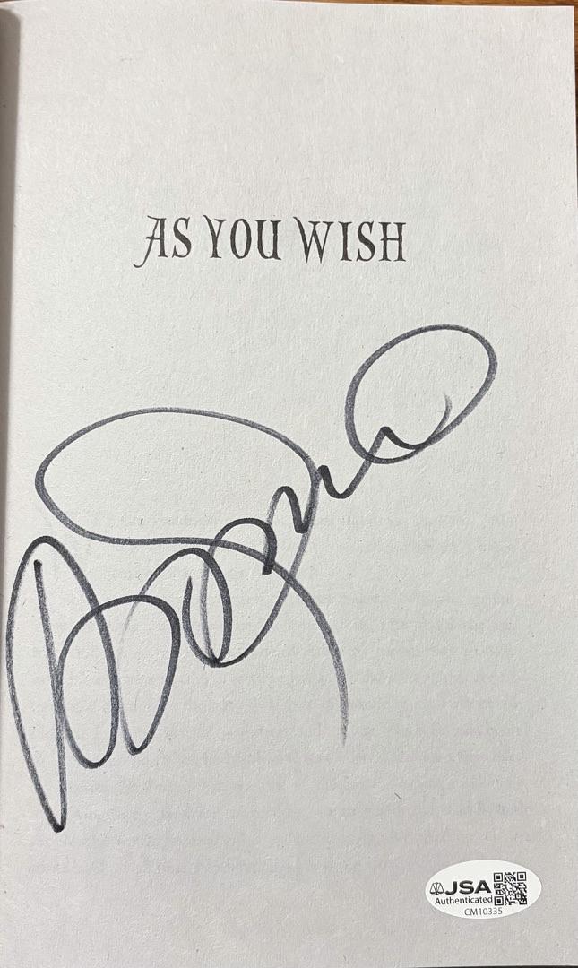 Cary Elwes signed paperback book "As You Wish" - JSA COA